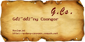 Gödény Csongor névjegykártya